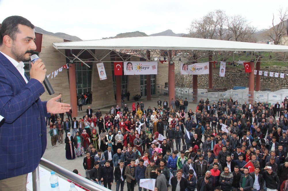 Chp Hakkari’de Miting Düzenledi