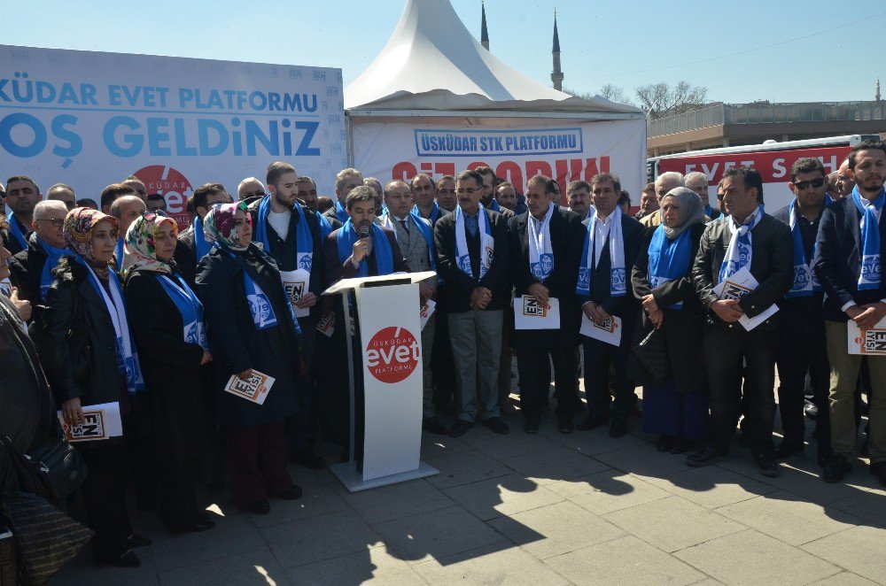 Üsküdar’da 74 Sivil Toplum Kuruluşu ‘Evet’ Oyu Kullanacağını Açıkladı