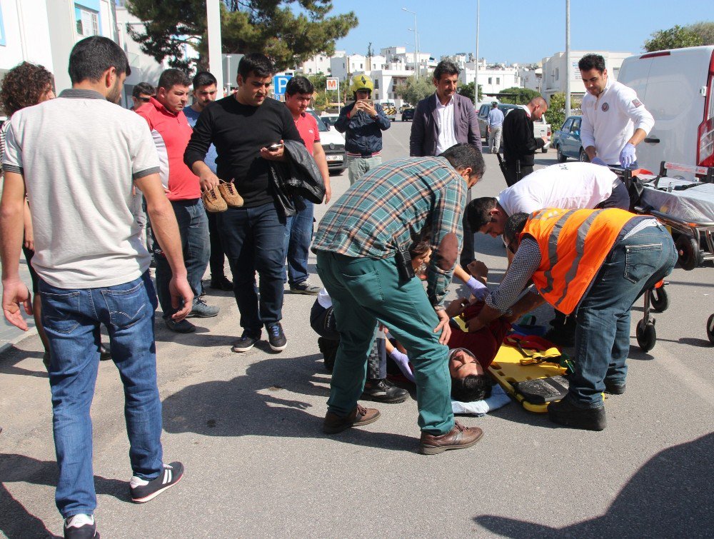 Bodrum’da Trafik Kazası 1 Yaralı