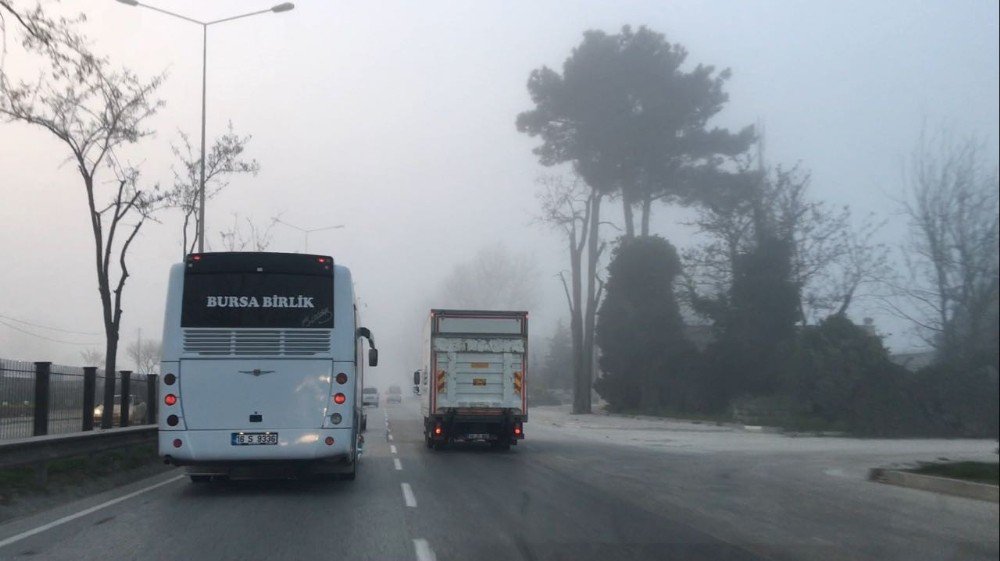 Bursa’da Yoğun Sis Etkili Oluyor