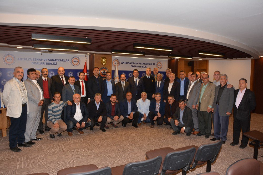 Aksu Kaymakamı Ergun: “İlk Defa Bir Esnaf Odaları Birliğinde Oda Başkanları İle Bir Araya Geliyorum”