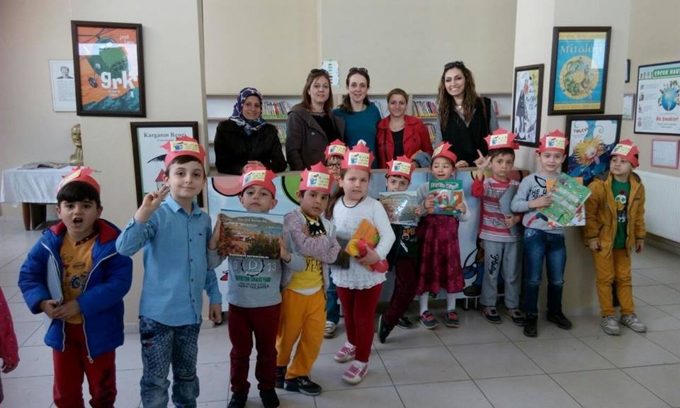Burhaniyeli Minikler Kütüphane Haftasını Kutladı