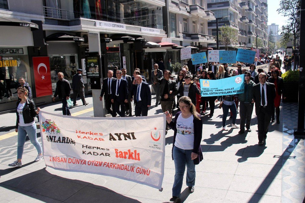 Samsun’da Otizm Farkındalık Yürüyüşü