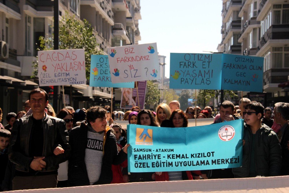 Samsun’da Otizm Farkındalık Yürüyüşü