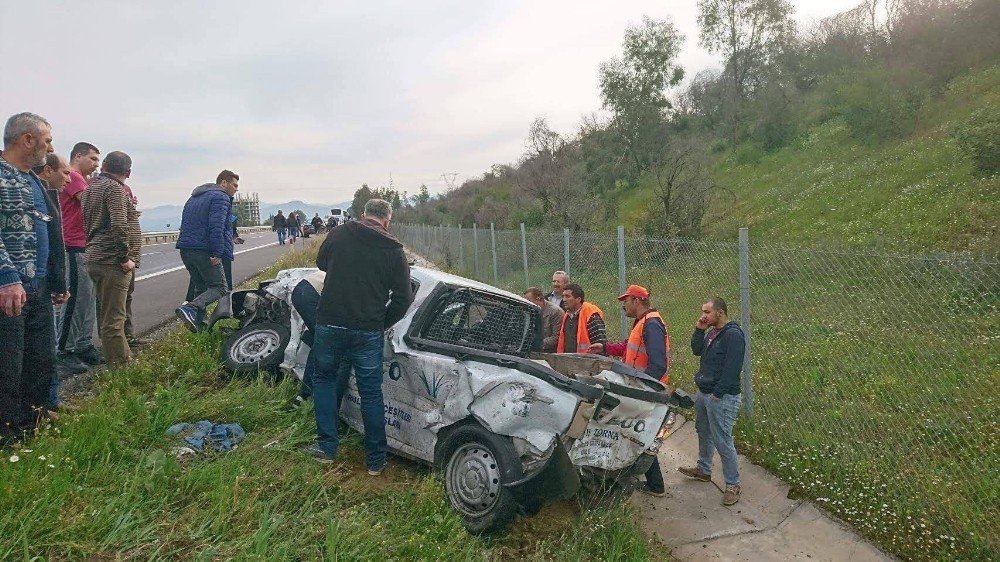 Söke’de Zincirleme Trafik Kazasında; 1’i Ağır 4 Yaralandı