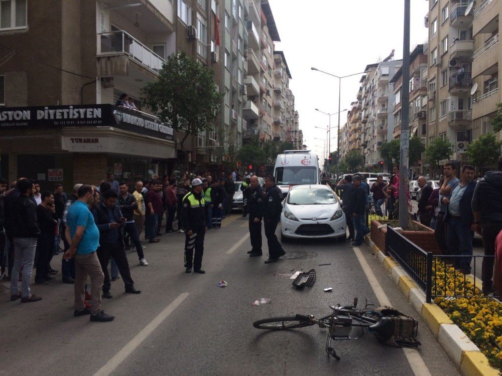 Nazilli’de Otomobilin Çarptığı Yaşlı Bisikletli Ağır Yaralandı