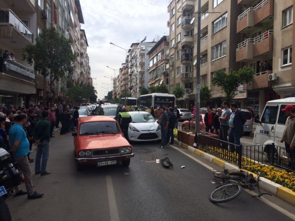 Nazilli’de Otomobilin Çarptığı Yaşlı Bisikletli Ağır Yaralandı