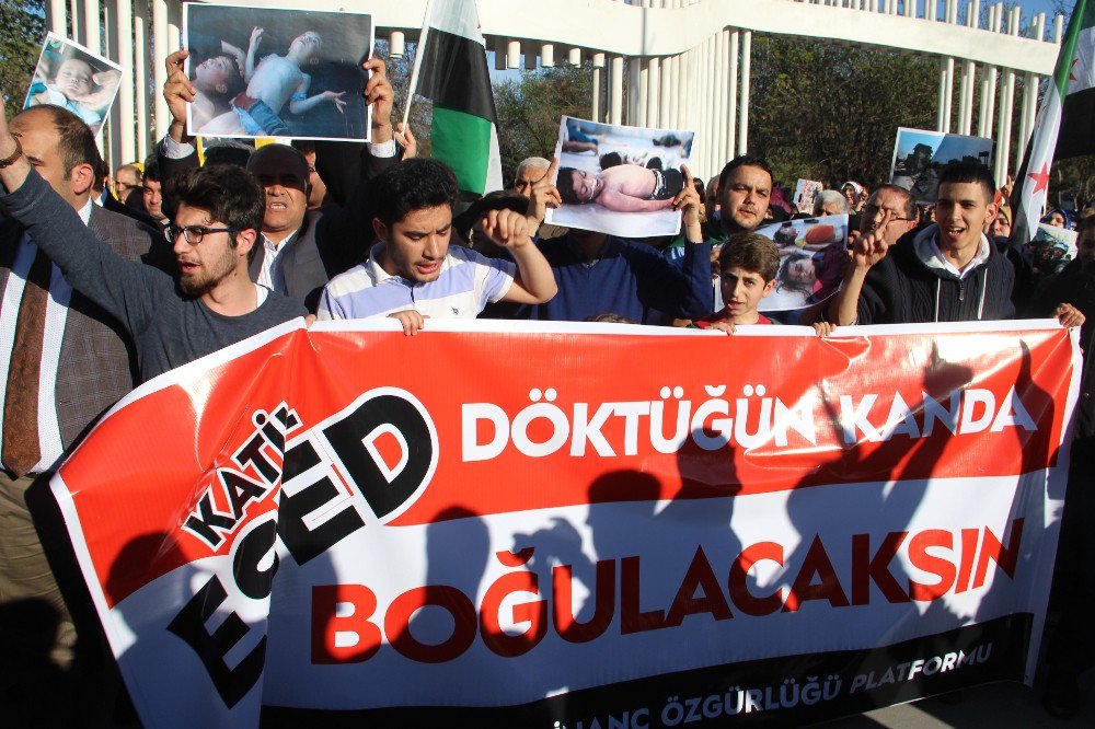 İdlib’teki Saldırı Batman’da Protesto Edildi