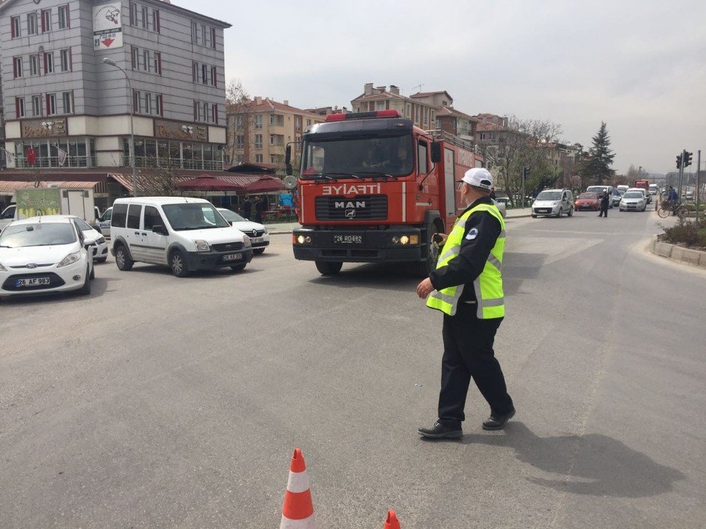 Eskişehir’de Trafo Alev Alev Yandı