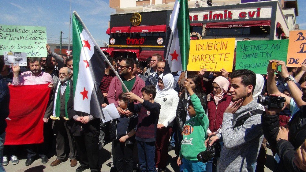 İdlip’teki Suriye Rejiminin Saldırısına Gaziantep’ten Tepki