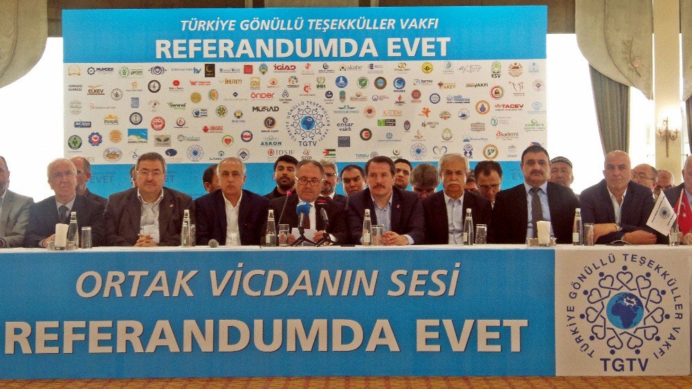 Türkiye Gönüllü Teşekküller Vakfı Referandumda ‘Evet’ Diyecek