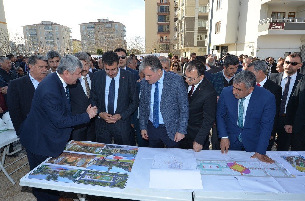 Yeşilyurt Belediyesi Engelsiz Park Alanına Mahalle Camisi Temeli Atıldı