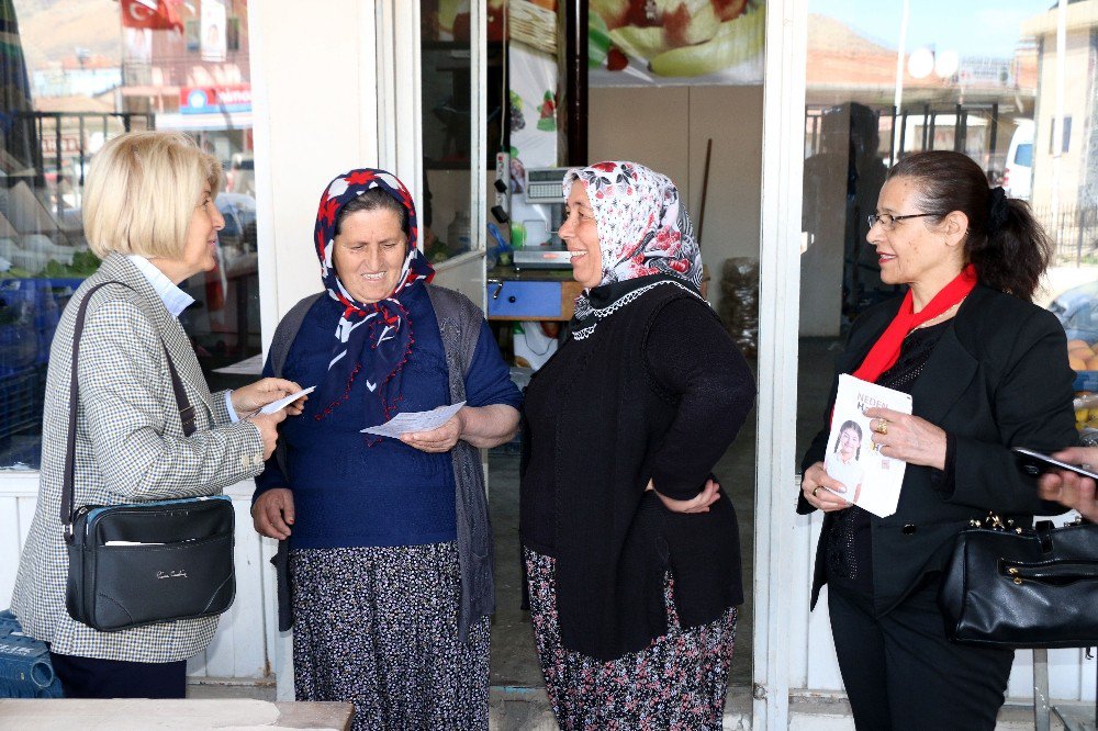 Chp Kadın Kolları Hekimhan’da ’Hayır’ Çalışması Yaptı