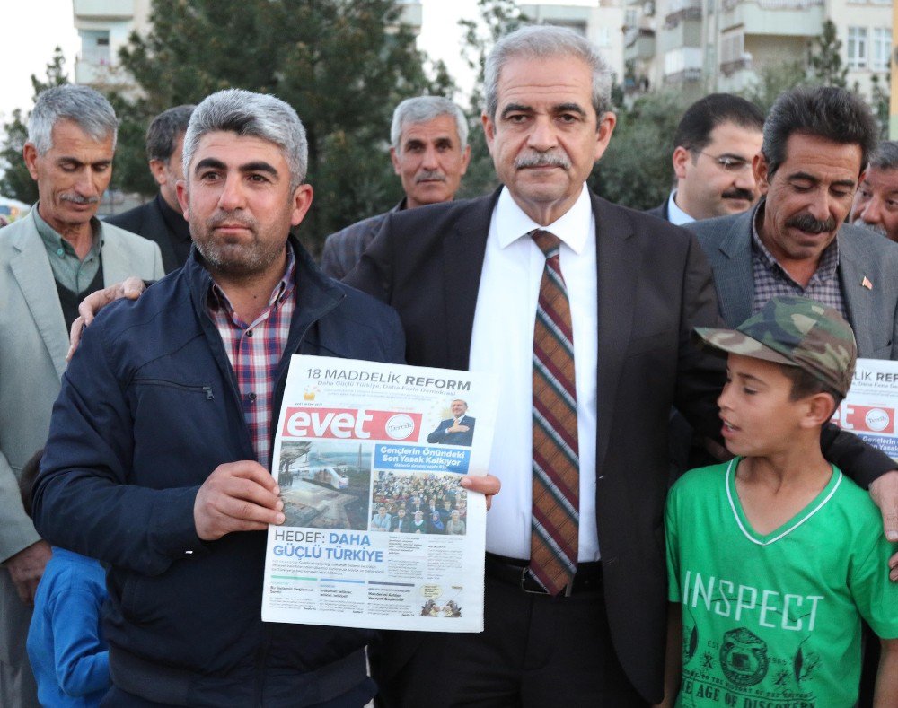 Başkan Demirkol Sırrın Mahallesinden Evet İçin Destek İstedi