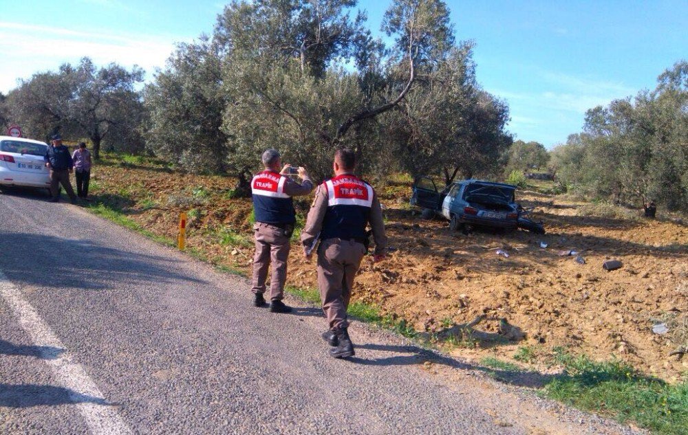 Balıkesir’de Hurdaya Dönen Araçtan Sağ Çıktı