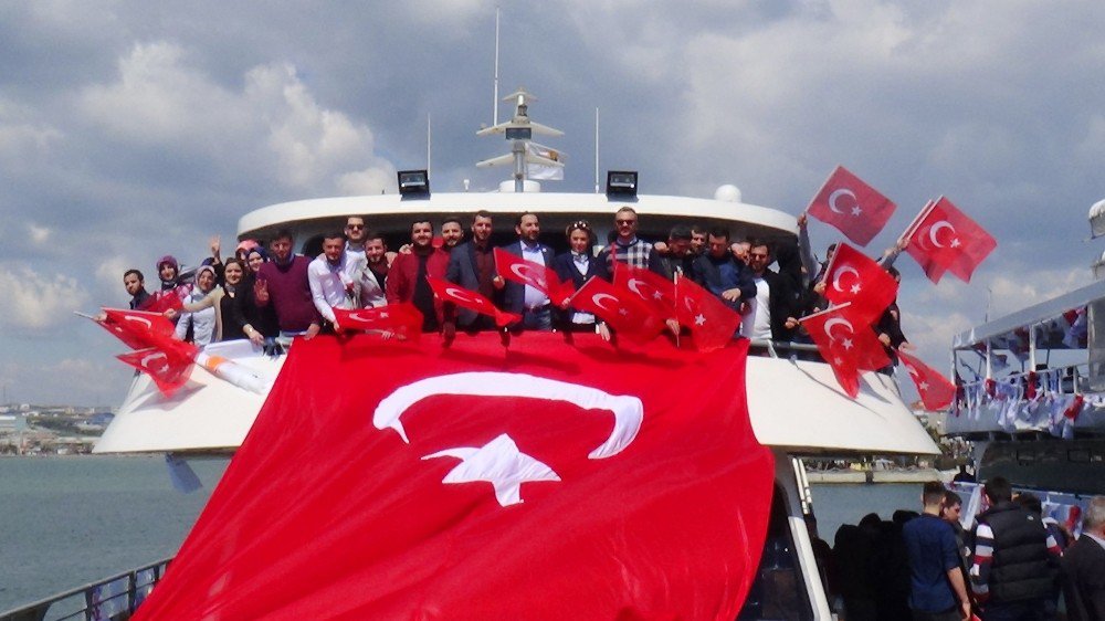 Silivrililer İstanbul Mitingine Deniz Yoluyla Gitti