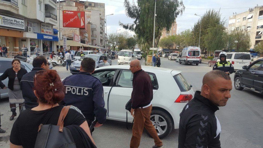 Kuşadası’nda Trafik Kazası; 1 Yaralı