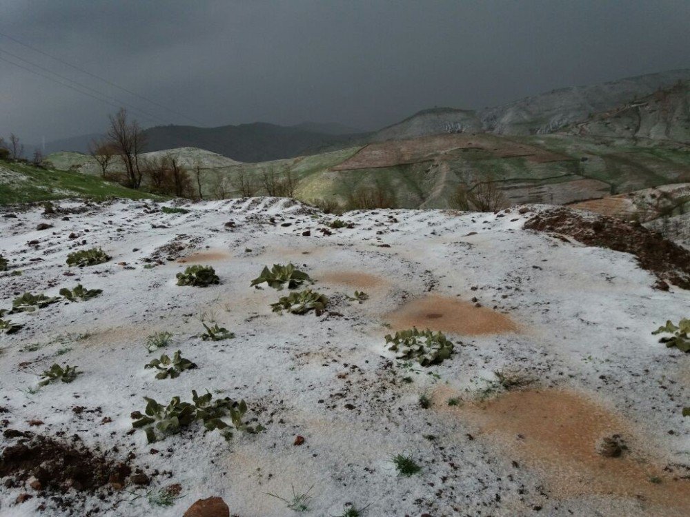 Adıyaman’a Dolu Yağdı