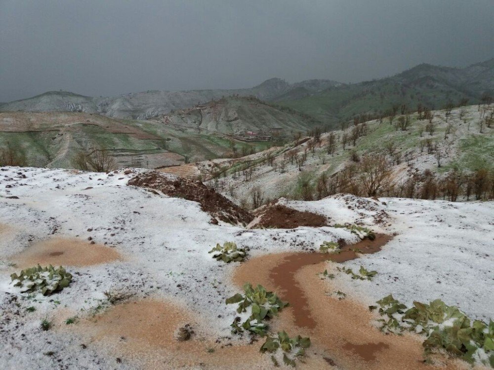 Adıyaman’a Dolu Yağdı