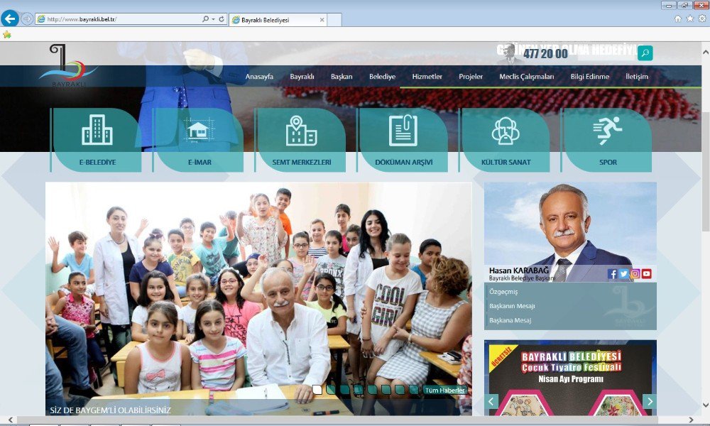 Bayraklı Belediyesi Web Sitesi Yenilendi