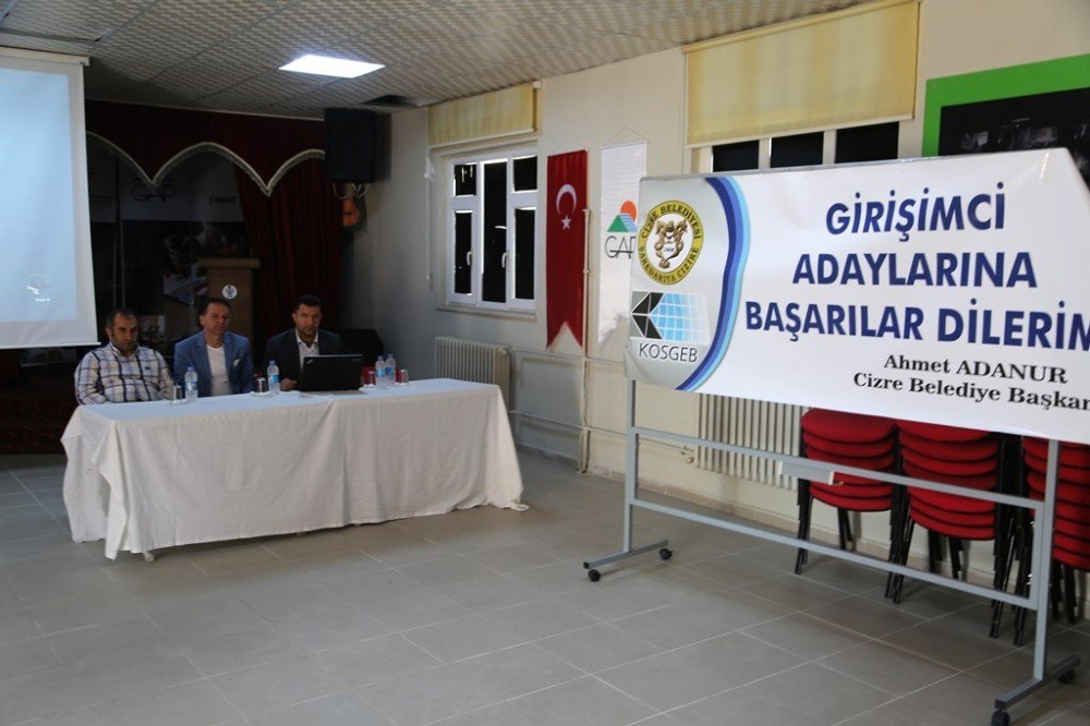 Cizre Belediyesi, Kosgeb İşbirliğiyle Girişimcilik Kursu Açtı