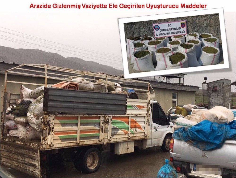 Diyarbakır’da 3 Ton Esrar Ele Geçirildi