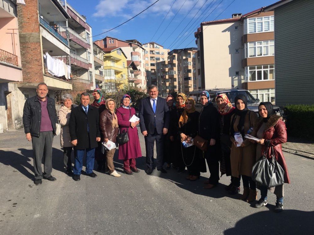 Çaturoğlu Ve Çakır Kapı Kapı Dolaşıp ‘Evet’e Destek İstedi