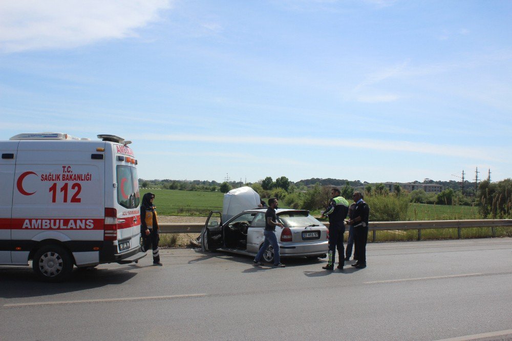 Manavgat’ta Trafik Kazası: 1 Yaralı