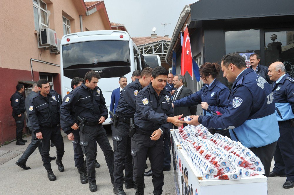 Büyükşehir Belediyesi Zabıtasından Çevik Kuvvete Ziyaret