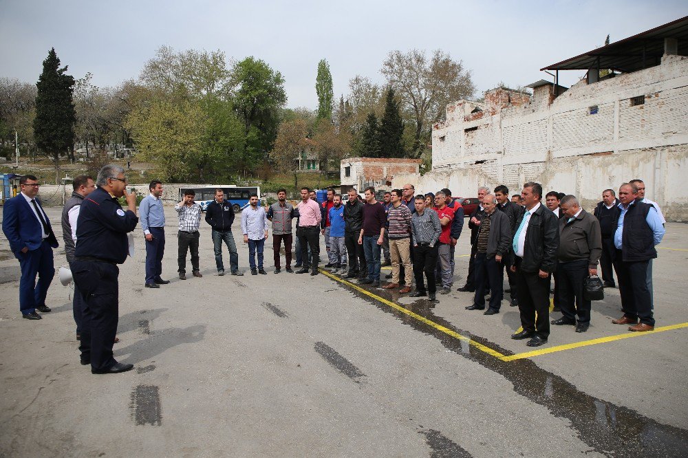 Denizli Büyükşehir Ulaşım A.ş.’den Deprem Ve Yangın Tatbikatı