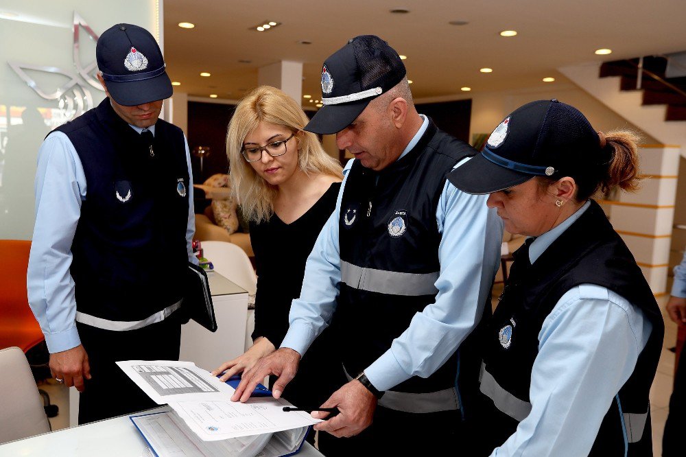 Zabıtadan Esnafa Temizlik Denetimi