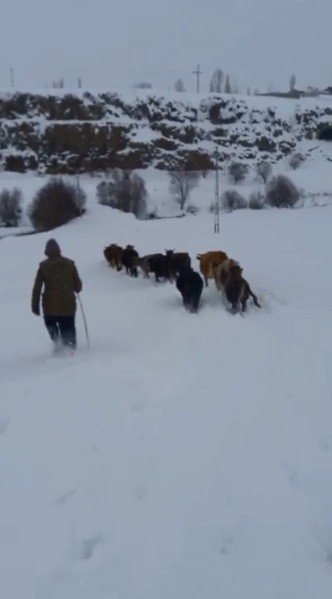 Erzurum’da Nisan Ayında Kış Çilesi