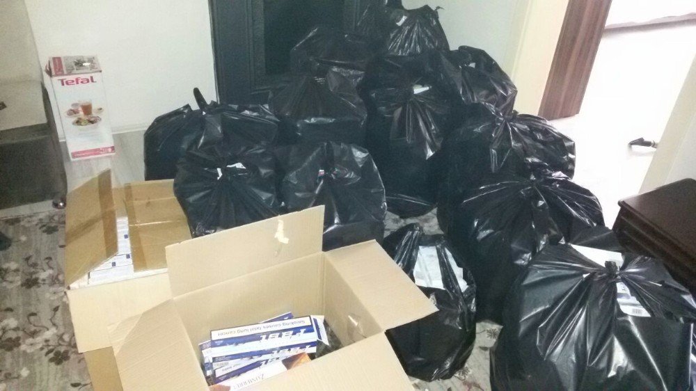 Kaçak Sigara Operasyonunda 6 Bin 550 Paket Sigara Ele Geçirildi