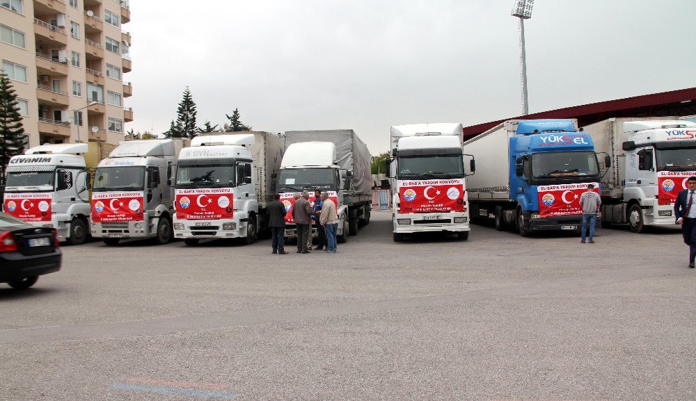 Mersin’den El Bab Ve Cerablus’a 12 Tır Eğitim Yardımı