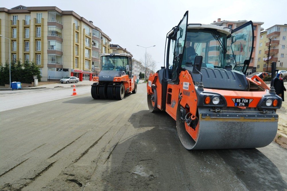 Tekirdağ Büyükşehir Belediyesi’nin Yol Yapım Çalışmaları