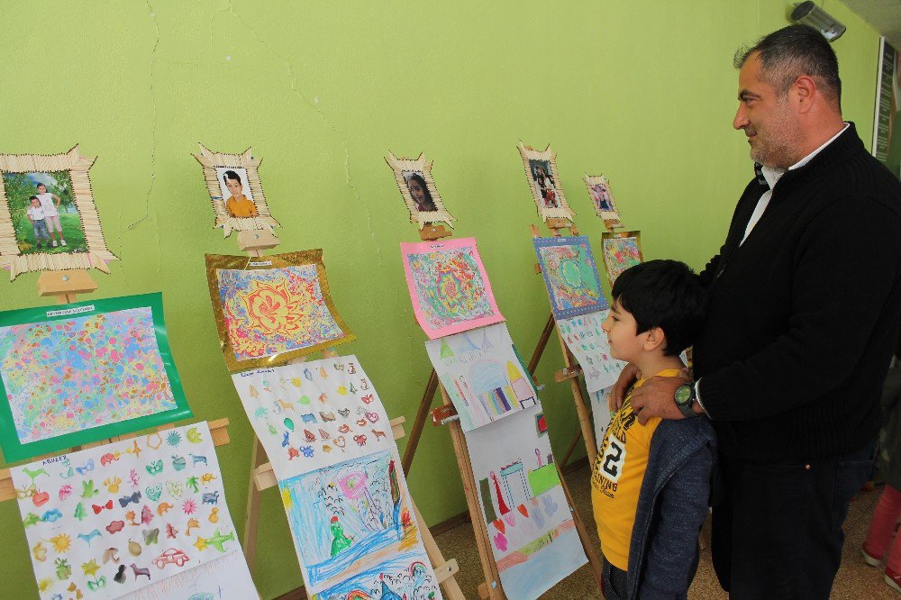 Zübeyde Hanım Anaokulunda Resim Ve Sanat Sergisi