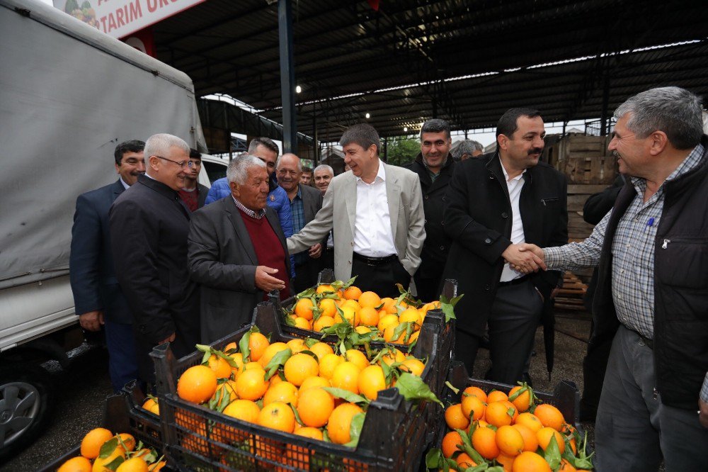 Türel, Hal Ve Akdeniz Sanayi Esnafının Konuğu Oldu