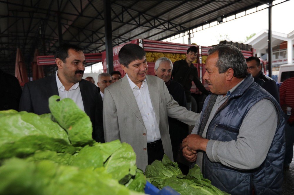 Türel, Hal Ve Akdeniz Sanayi Esnafının Konuğu Oldu