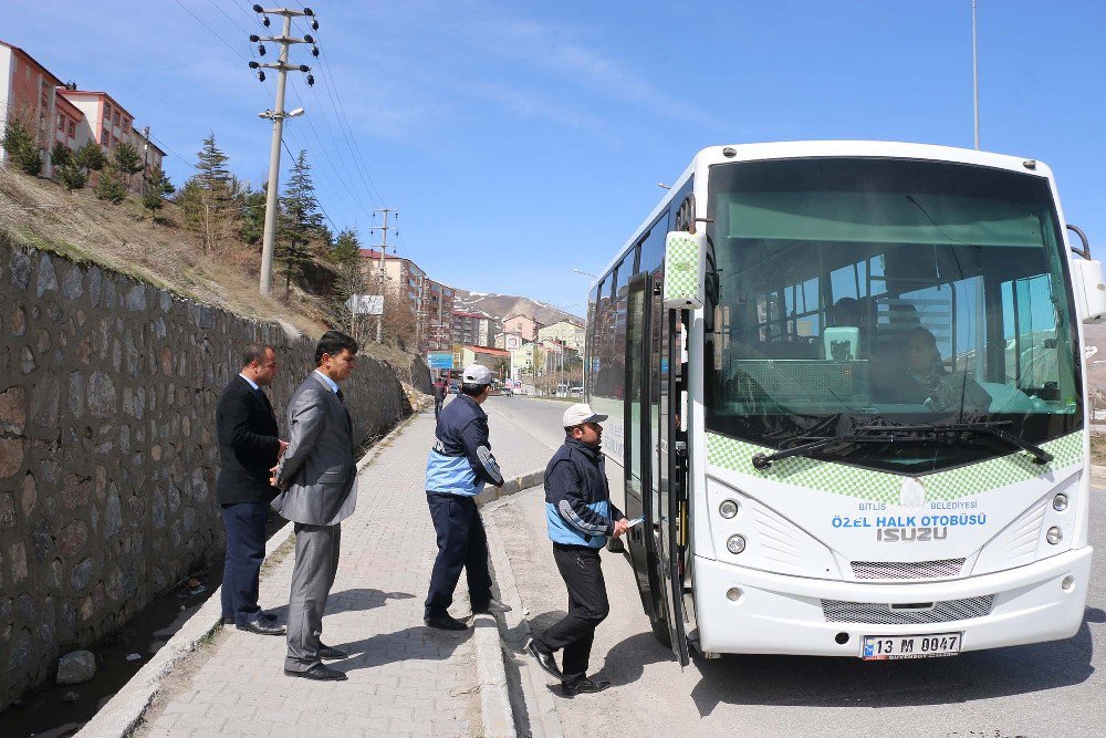 Bitlis’te Halk Otobüsleri Denetlendi