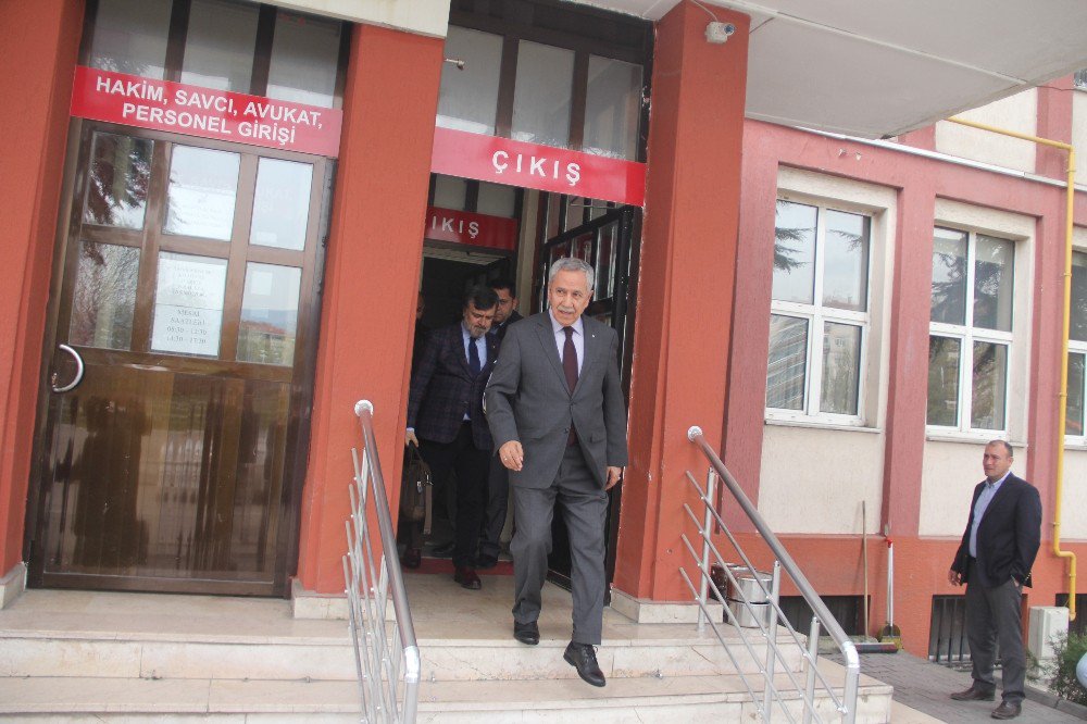 Bülent Arınç, Bolu’da Hakim Karşısına Çıktı