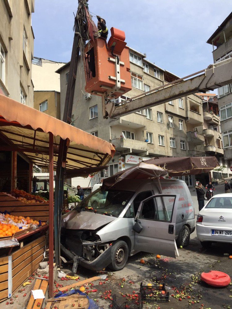 Bonzai İçen Genç Araçla Manava Girdi