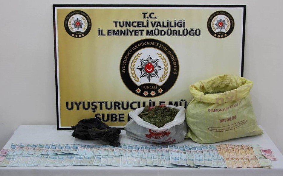 Tunceli’de 44 Kilogram Uyuşturucu Ele Geçirildi