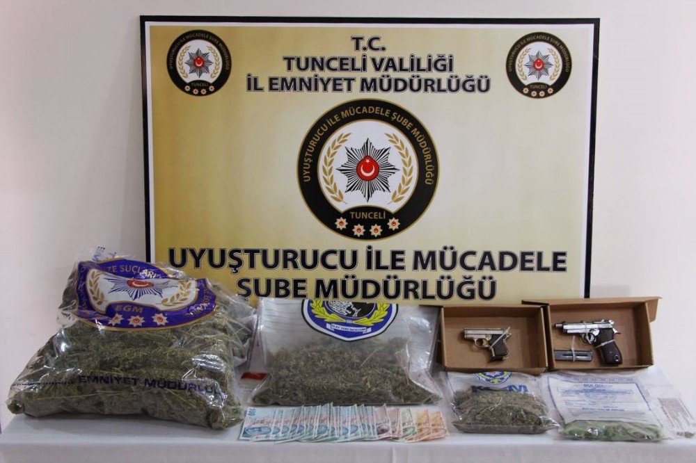 Tunceli’de 44 Kilogram Uyuşturucu Ele Geçirildi