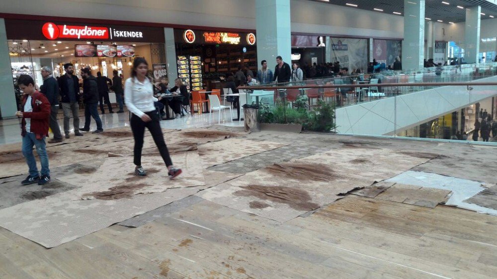 Edirne’nin En Büyük Avm’sine Yağmur Şoku