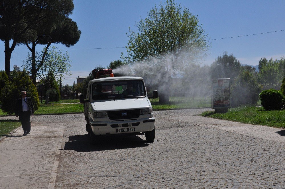 Nazilli’de Larva Noktalarına Yönelik İlaçlama Çalışmaları Devam Ediyor