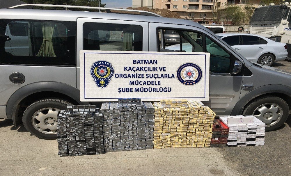 Batman’da 58 Bin Tl Değerinde Kaçak Sigara Ele Geçirildi