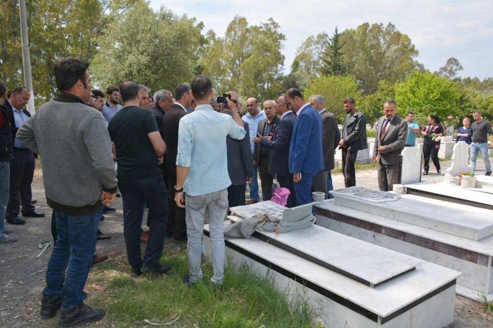 Hatay’da Mezarlara Çirkin Saldırı