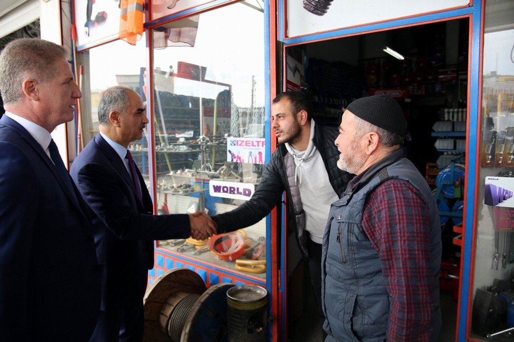 Vali Gül Ve Belediye Başkanı Aydın Sanayi Esnafını Ziyaret Etti