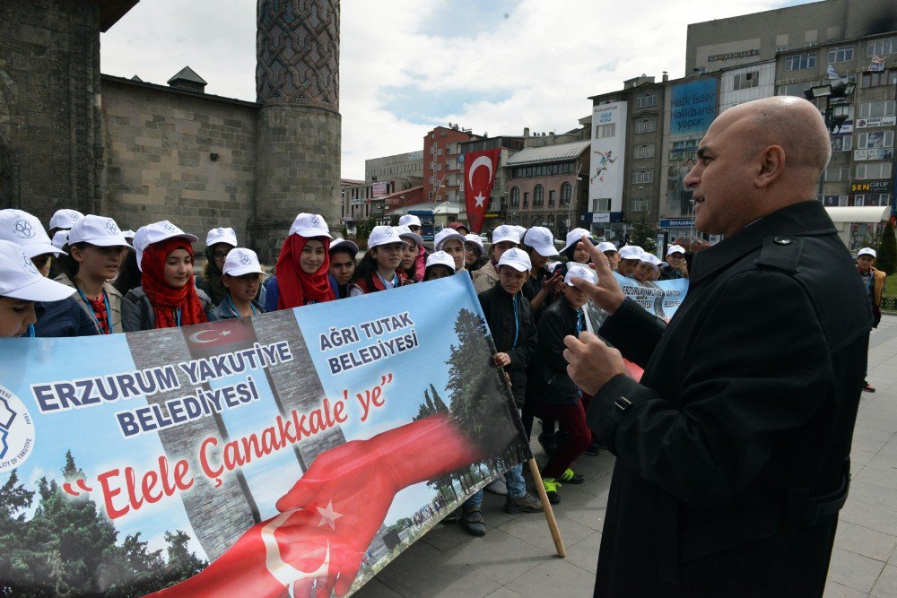 Yakutiye Ve Tutak’tan 100 Öğrenci Çanakkale Gezisine Gitti