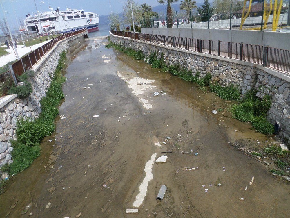 Güzelyalı’da Dere Kirliliği